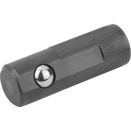 Kipp Lateral Spring Plunger Spring Force, Single Sided, D=14 L=40, Form:C, Free-Cutting Steel, Comp:Steel K0374.414